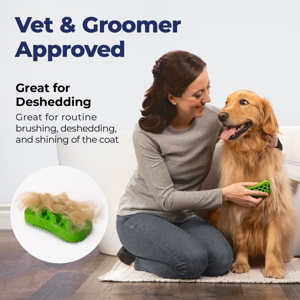 Furbliss Two-Sided Multi-Functional Brush for Pets with Long Hair