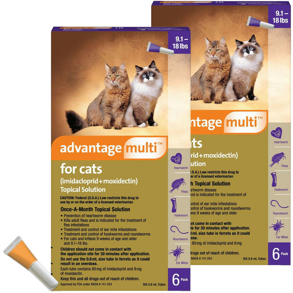 Advantage Multi for Cats, 9.1-18 lbs 12 months