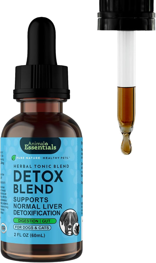 Animal Essentials Herbal Tonic Detox Blend Supports Normal Liver Detoxification for Dogs & Cats - 2-oz - Dog