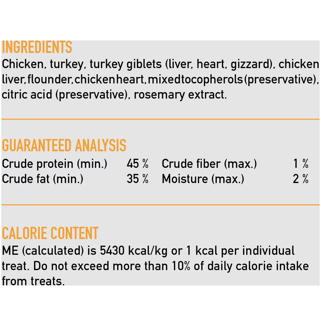 ORIJEN Original Freeze Dried Grain-Free High-Protein Raw Animal Ingredients Cat Treats, 1.25-oz bag