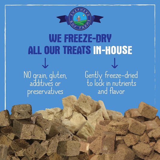 Shepherd Boy Farms Freeze Dried Bison Liver Treats for Dogs & Cats - Dog & Cat Treats 2