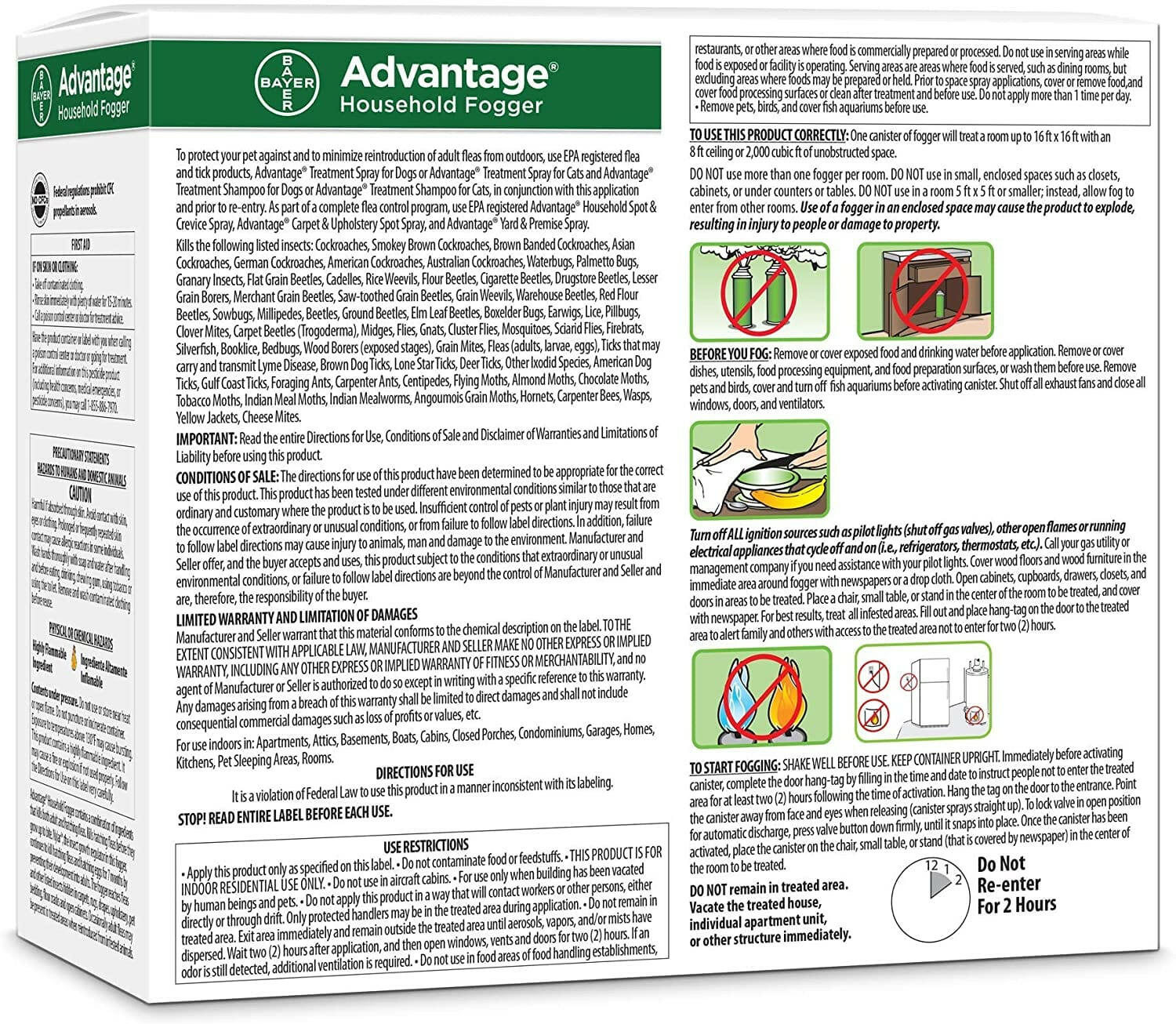 Advantage Household Fogger (3 pack)