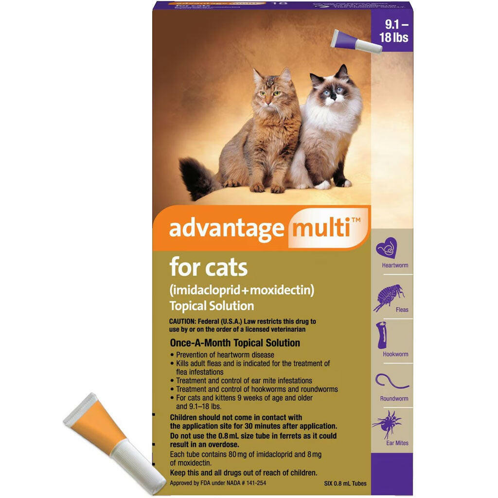 Advantage Multi for Cats, 9.1-18 lbs 1 month