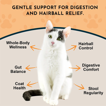 Animal Essentials Herbal Tonic Blend Hairball Relief Prevents & Removes Hairballs for Dogs & Cats - Dog Supplements &