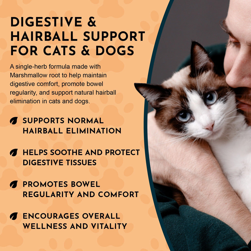 Animal Essentials Herbal Tonic Blend Hairball Relief Prevents & Removes Hairballs for Dogs & Cats - Dog Supplements &