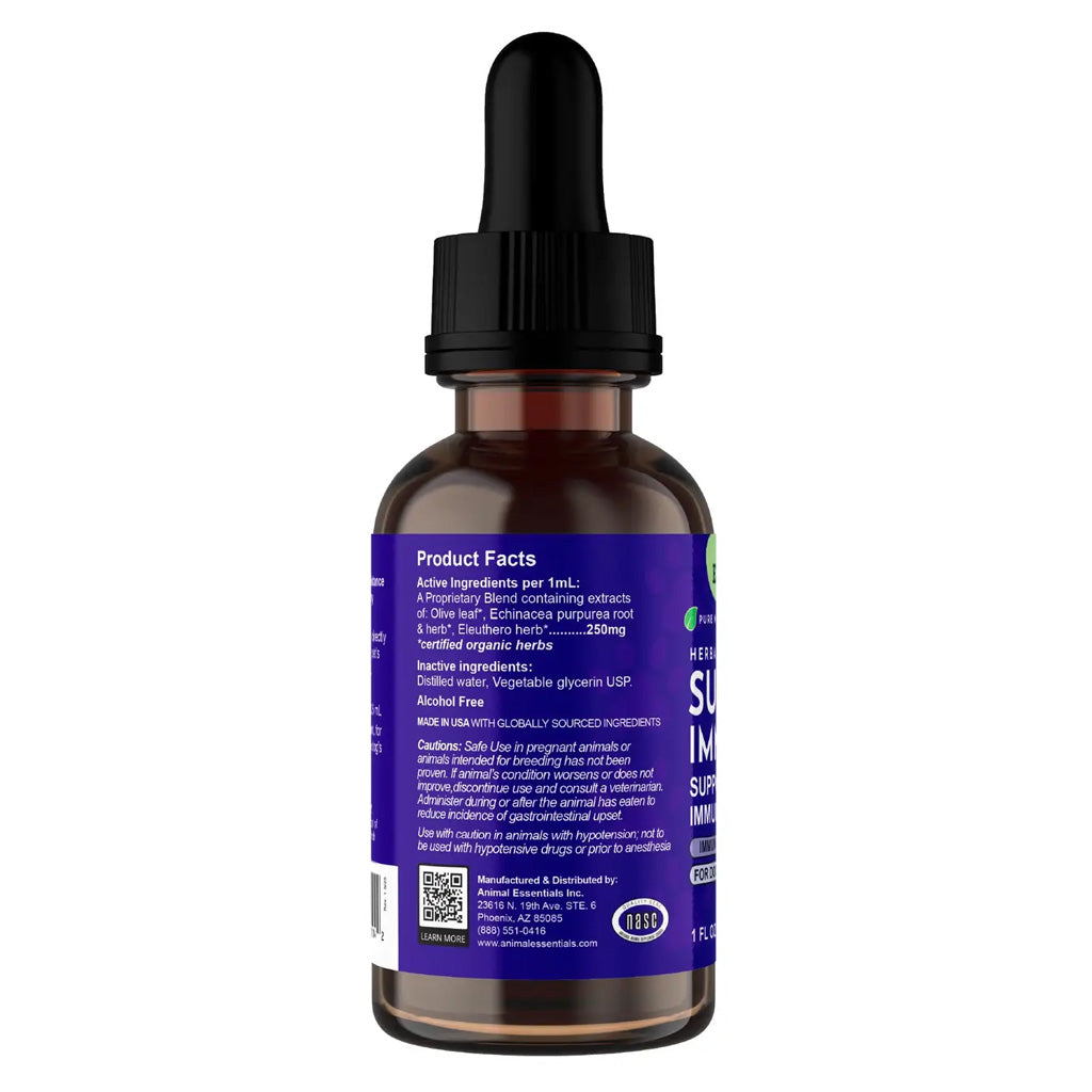 Animal Essentials Herbal Tonic Blend Super Immune Supports Healthy Immune System for Dogs & Cats - Dog Supplements &