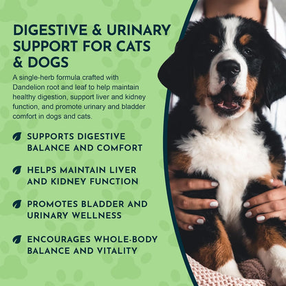 Animal Essentials Herbal Tonic Dandelion Supports Healthy Liver Function for Dogs & Cats - Dog Supplements & Vitamins 8