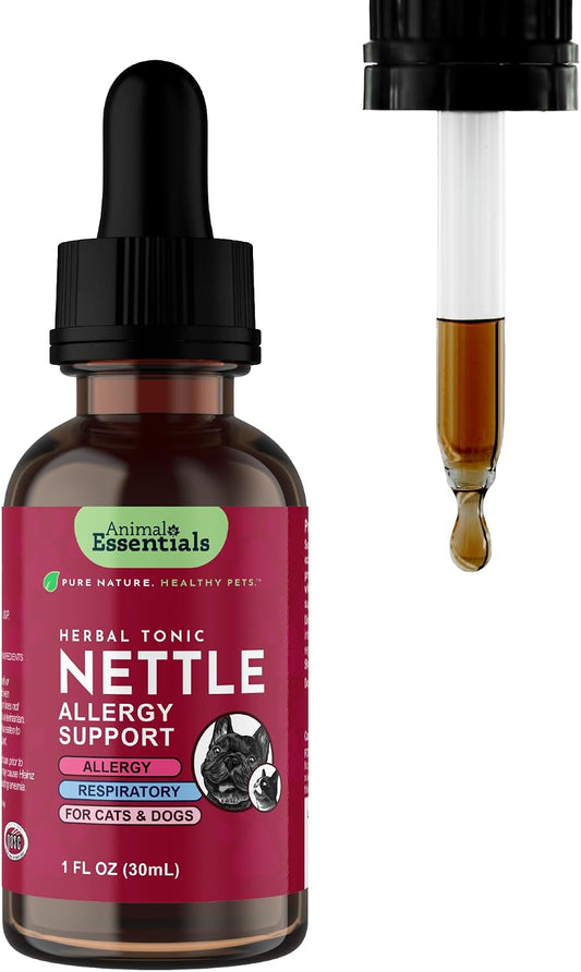 Animal Essentials Herbal Tonic Nettle Allergy Support for Dogs & Cats - 1-oz - Dog Supplements & Vitamins 1