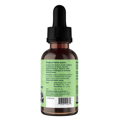 Animal Essentials Herbal Tonic Olive Leaf Promotes Resistance to Pathogens for Dogs & Cats - Dog Supplements & Vitamins