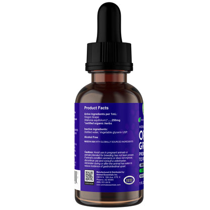 Animal Essentials Herbal Tonic Oregon Grape Promotes Resistance to Pathogens for Dogs & Cats - Dog Supplements &