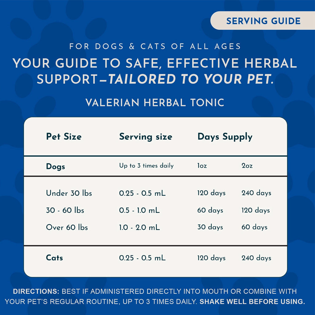 Animal Essentials Herbal Tonic Valerian Promotes Calm & Relaxation for Dogs & Cats - Dog Supplements & Vitamins 8