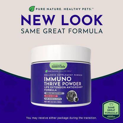 Animal Essentials Immuno Thrive Supplement Powder for Dogs & Cats 5.3-oz - Dog Supplements & Vitamins 2