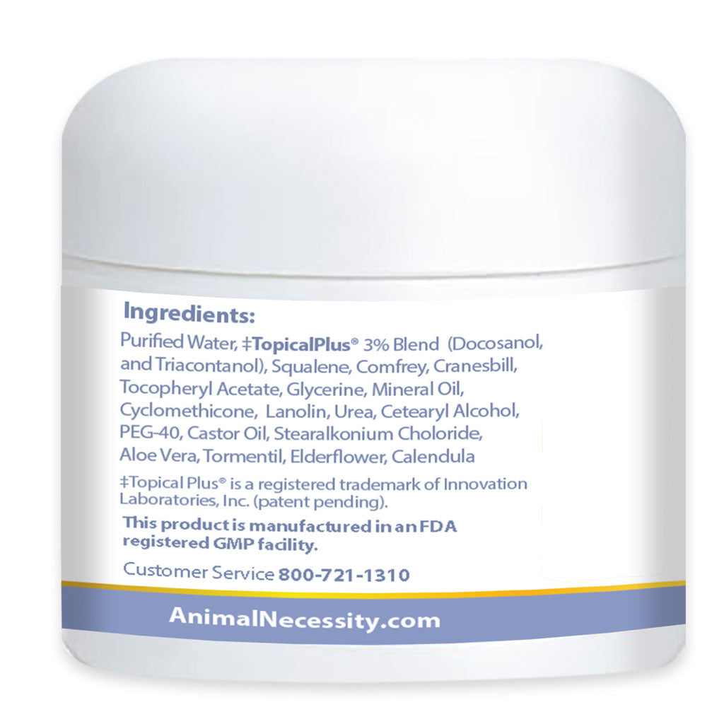 Ingredients of Animal Necessity ShaNa Vet Anti-Itch Skin & Coat Cream for Pets