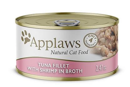 Applaws Natural Wet Cat Food Tuna with Shrimp in Broth