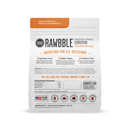 Bixbi Rawbble Freeze Dried Cat Food Chicken Recipe - Cat Food 7