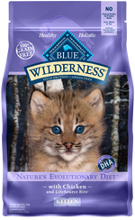 Blue Buffalo Wilderness Kitten High-Protein Grain-Free Chicken Recipe Dry Cat Food