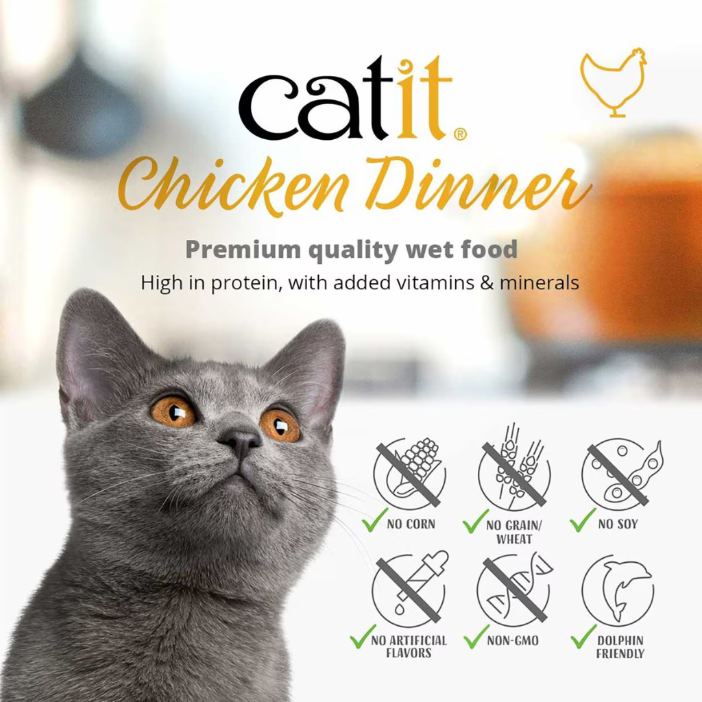 Catit Chicken Dinner with Liver & Sweet Potato Wet Cat Food (2.8 oz) - Cat Food 7
