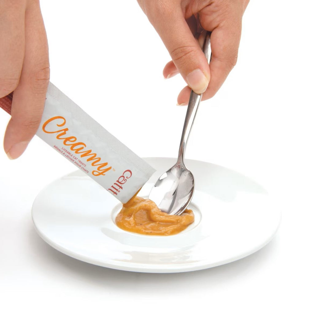 Catit Creamy Chicken & Shrimp Flavor Lickable Treats For Cat