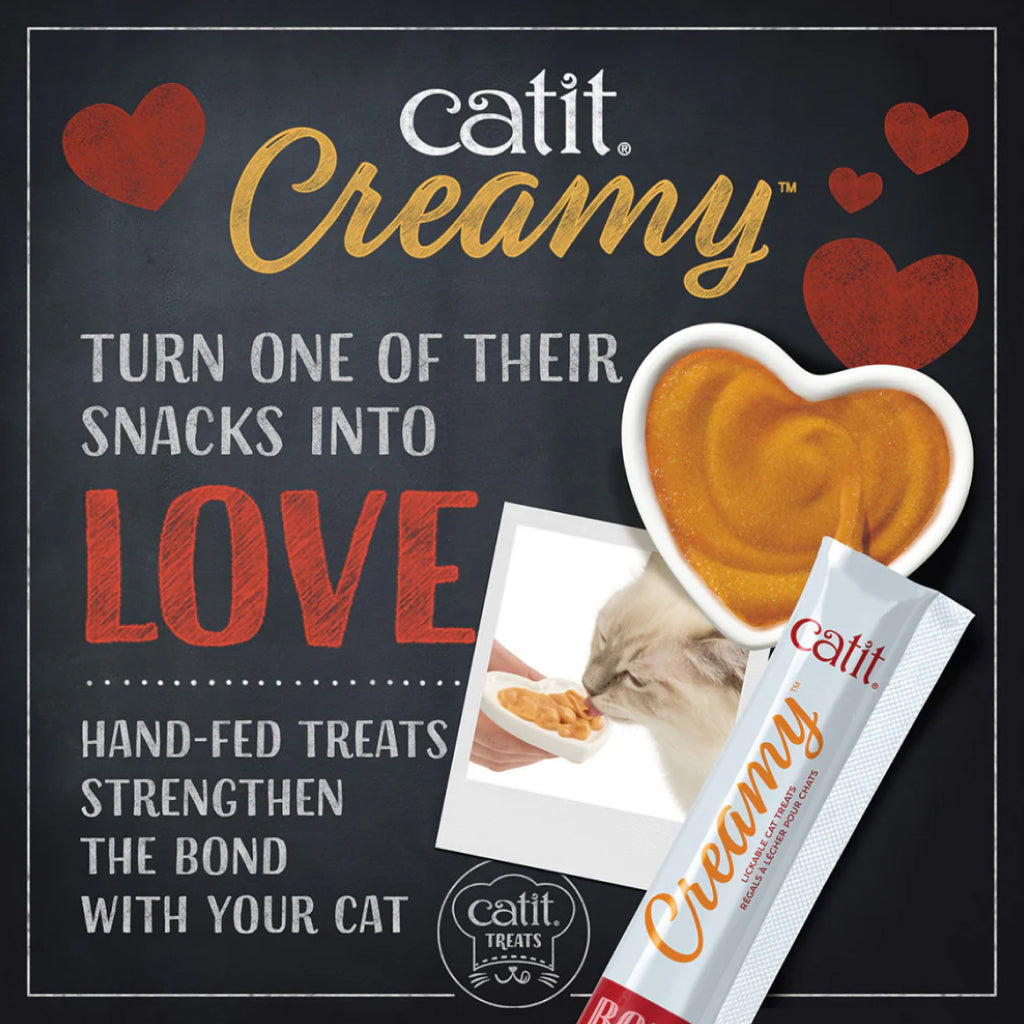 Catit Creamy Superfood Lamb Recipe with Quinoa & Chia Lickable Treats For Cat (4 tubes)