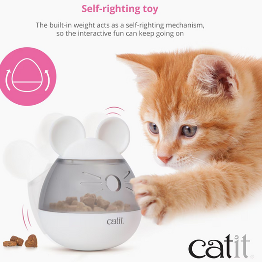 Catit PIXI Mouse Shape Treat Dispenser for Cats - Cat Bowls & Feeders 2