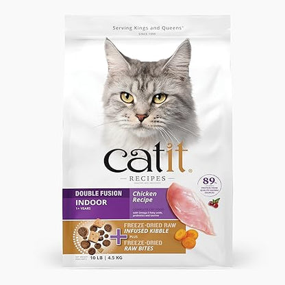 Catit Recipes Double Fusion Cat Food - Indoor / 10lb - Cat Food 14