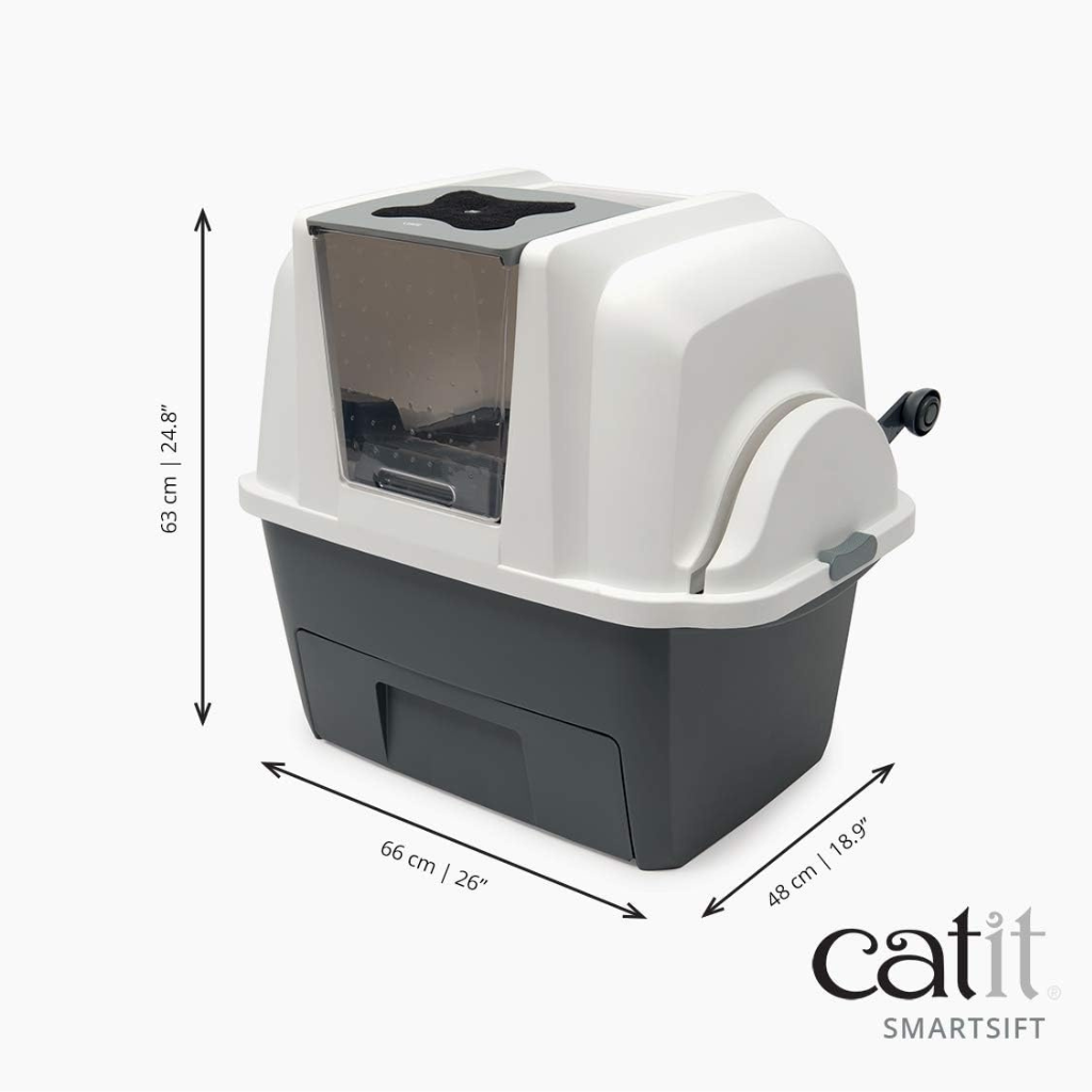 Catit Smartsift Easy Scoop Automatic Sifting Cat Litter Box - Cat Litter Boxes 7