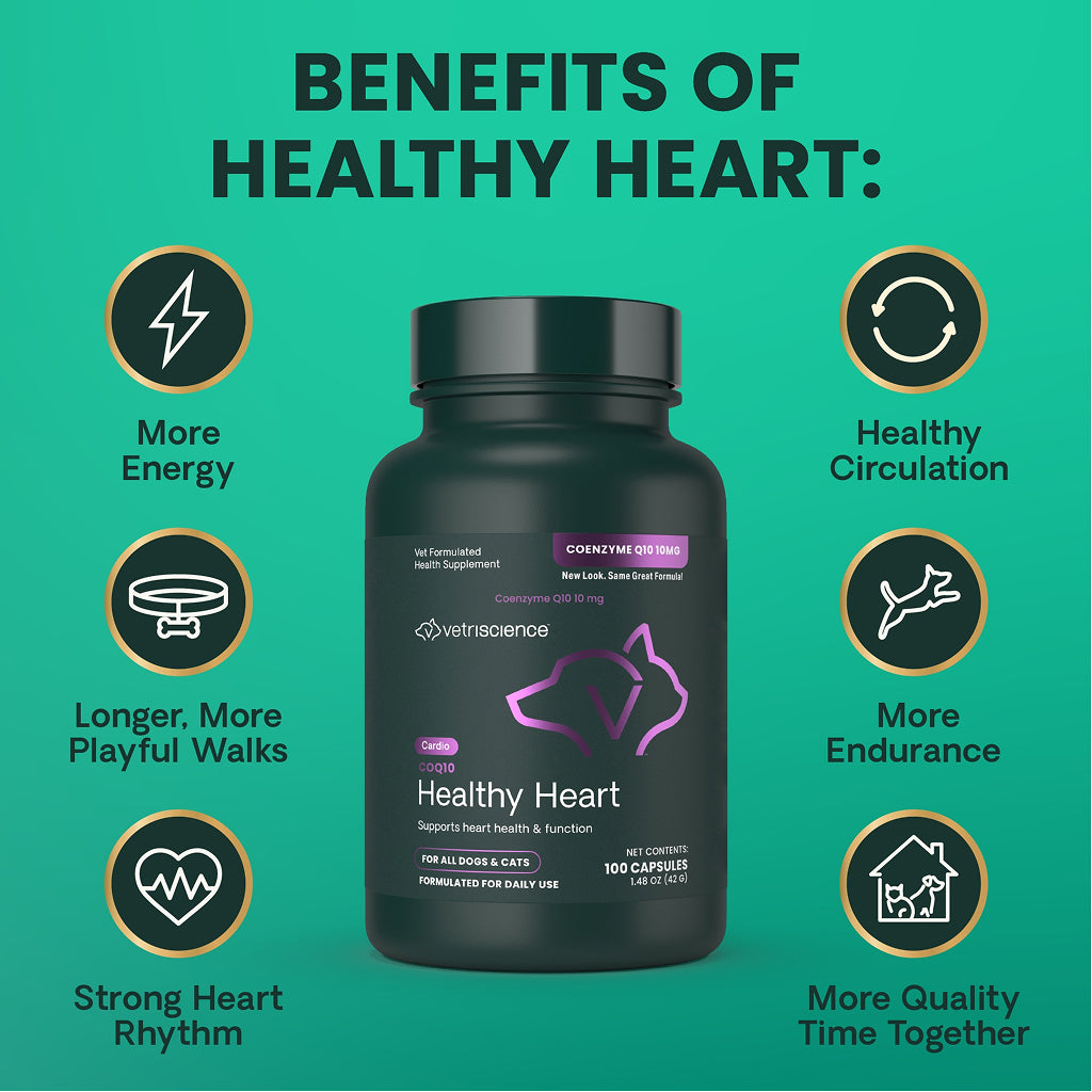 CoQ10 Healthy Heart Capsules for Dogs and Cats