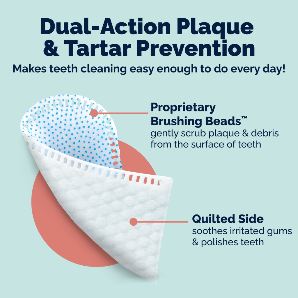 Keep your pet’s mouth fresh with Dentabliss Dental Finger Mitts, designed to remove plaque and reduce tartar in a simple peppermint‑flavored wipe for dogs and cats