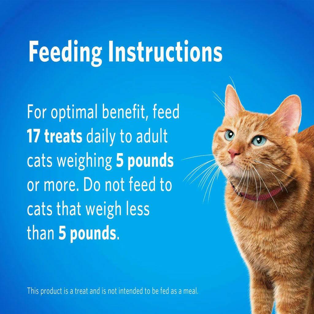 Feeding Instructions of Purina DentaLife Savory Salmon Crunchy Bites Dental Cat Treats
