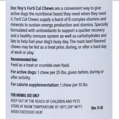 Label with instructions
