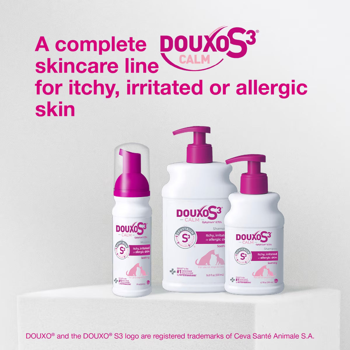 Douxo S3 CALM Soothing Itchy Hydrated Skin Dog & Cat Shampoo - Dog & Cat Shampoo 10
