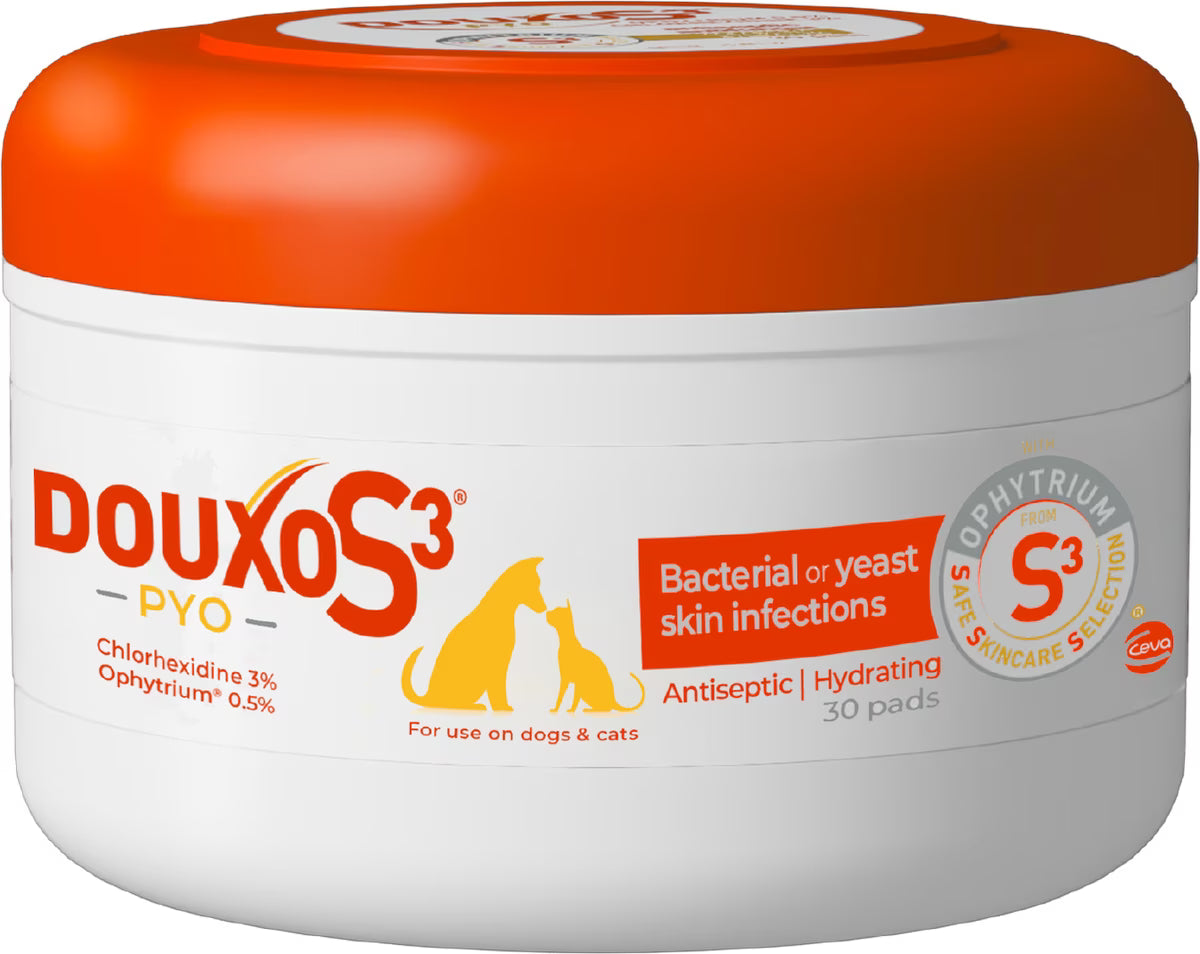 Douxo S3 PYO Antiseptic Antifungal Chlorhexidine Dog & Cat Wipes - All Dog Grooming 1
