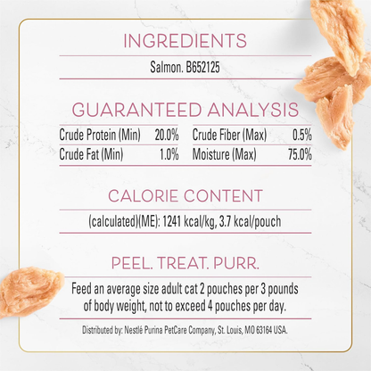 Fancy Feast Purely Natual Hand-Flaked Salmon Cat Treats (10 pouches) - Cat Treats 5