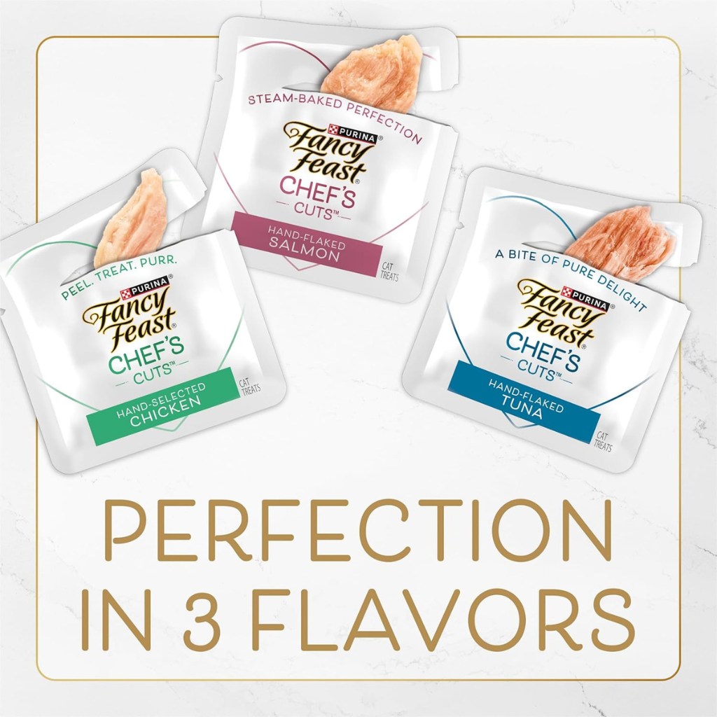 Fancy Feast Purely Natual Hand-Flaked Tuna Cat Treats (10 pouches) - Cat Food 7
