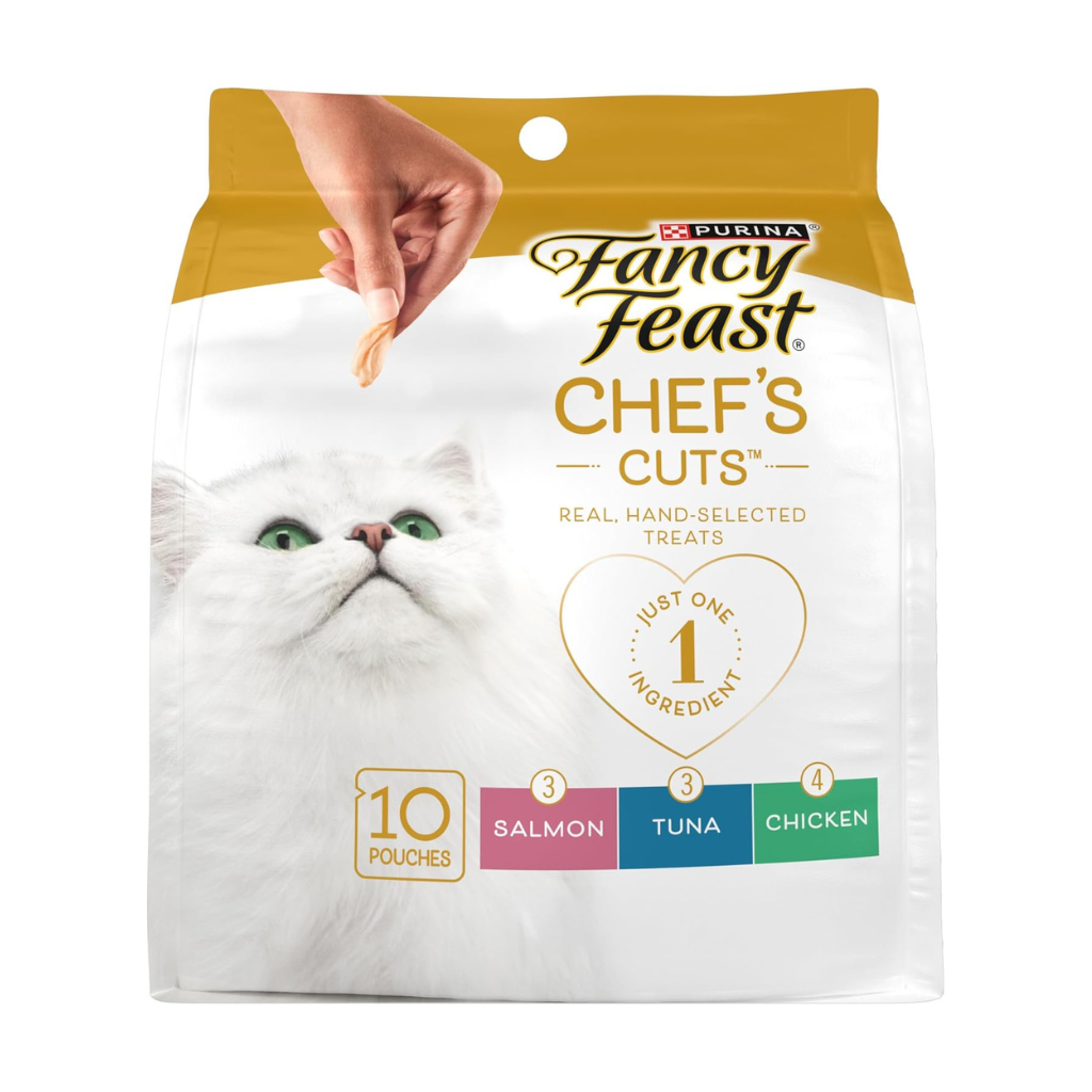 Fancy Feast Purely Natural Cat Treat Variety Pack (10 pouches) - Cat Food 1