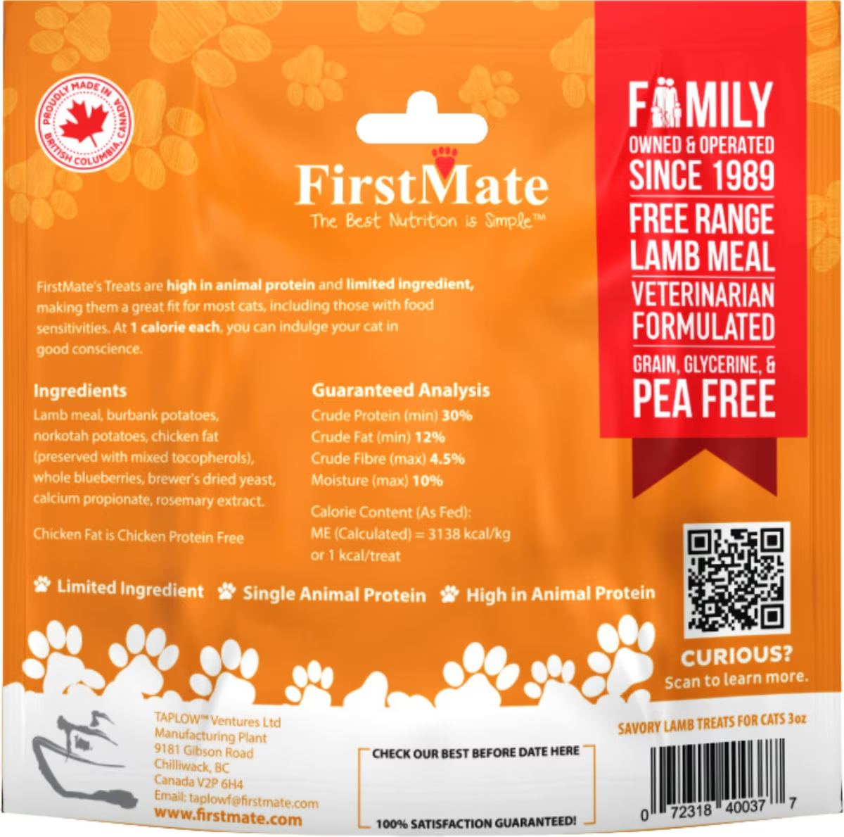 FirstMate Meal Formula Grain Free Cat Treats (3 oz) - Cat Treats 5