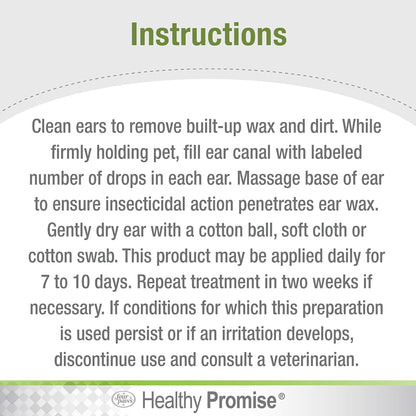 Four Paws Healthy Promise Aloe Ear Mite Treatment For Cats (0.75 oz)