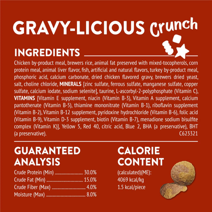 Friskies Party Mix Gravy-Licious Crunch Chicken & Gravy Cat Treats - Cat Treats 6
