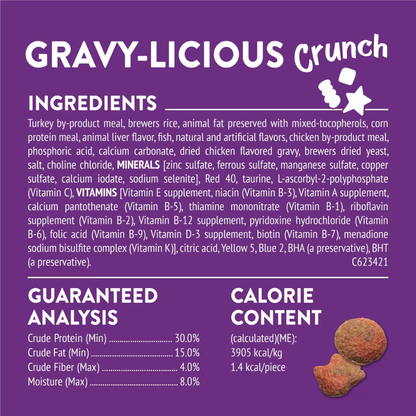 Friskies Party Mix Gravy-Licious Crunch Turkey & Gravy Cat Treats (2.1 oz) - Cat Treats 5