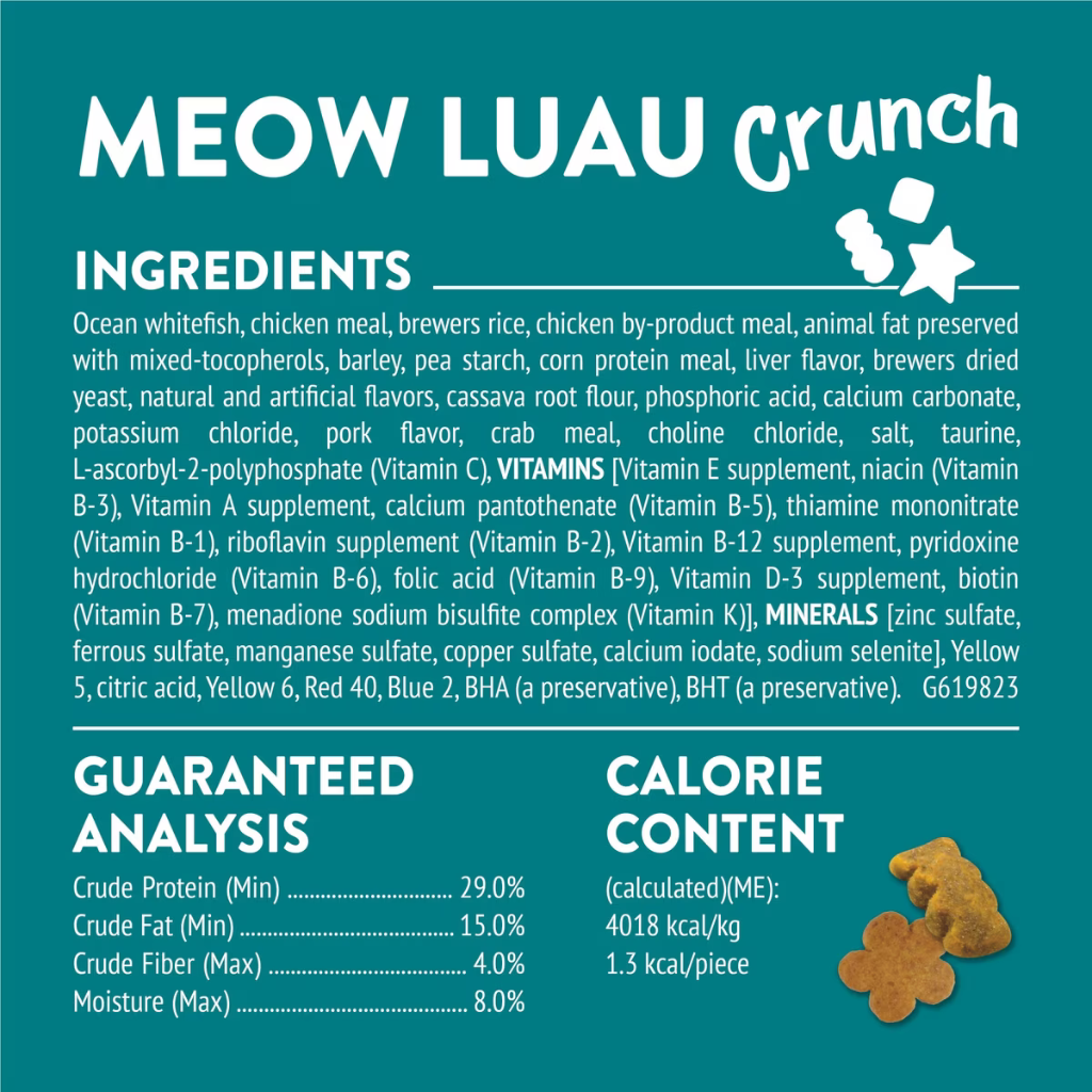 Friskies Party Mix Meow Luau Crunch Cat Treats (2.1 oz) - Cat Treats 6