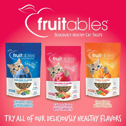 Fruitables Limited Ingredient Salmon with Cranberry Crunchy Treats For Cats