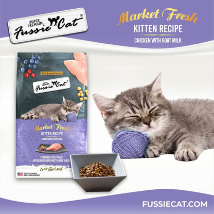 Fussie Cat Market Fresh Kitten Fresh Recipe Chicken with Goat Milk Dry Cat Food 3.5-lb - Cat Food 2