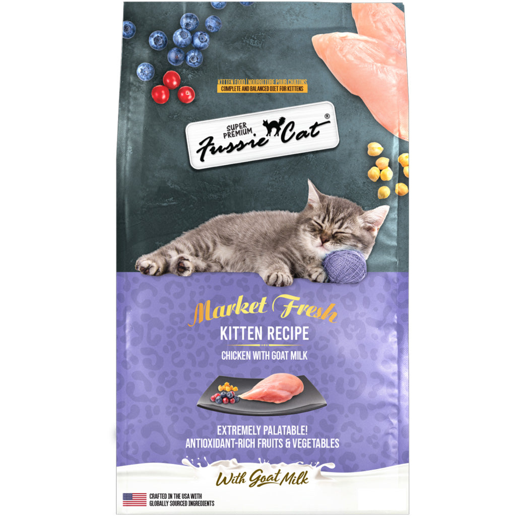 Fussie Cat Market Fresh Kitten Fresh Recipe Chicken with Goat Milk Dry Cat Food 3.5-lb - Cat Food 1