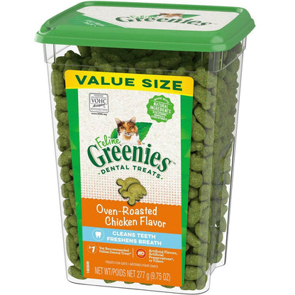Greenies Feline Oven Roasted Chicken Flavor 9oz