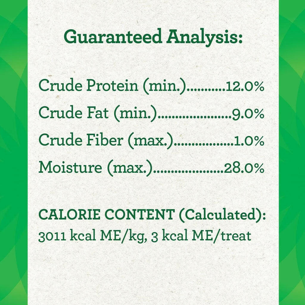 Greenies Feline Pill Pockets Chicken Flavor guaranteed analysis