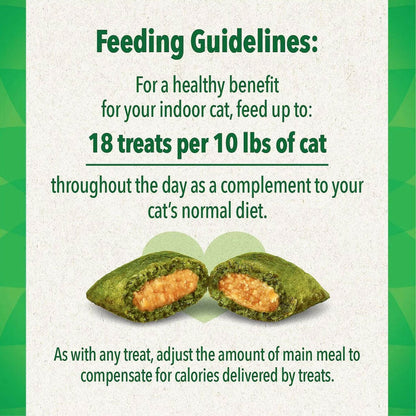 Greenies Feline SmartBites Healthy Indoor Chicken Flavor directions
