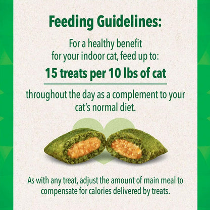 Greenies Feline SmartBites Skin & Fur Salmon Flavor feeding guidelines