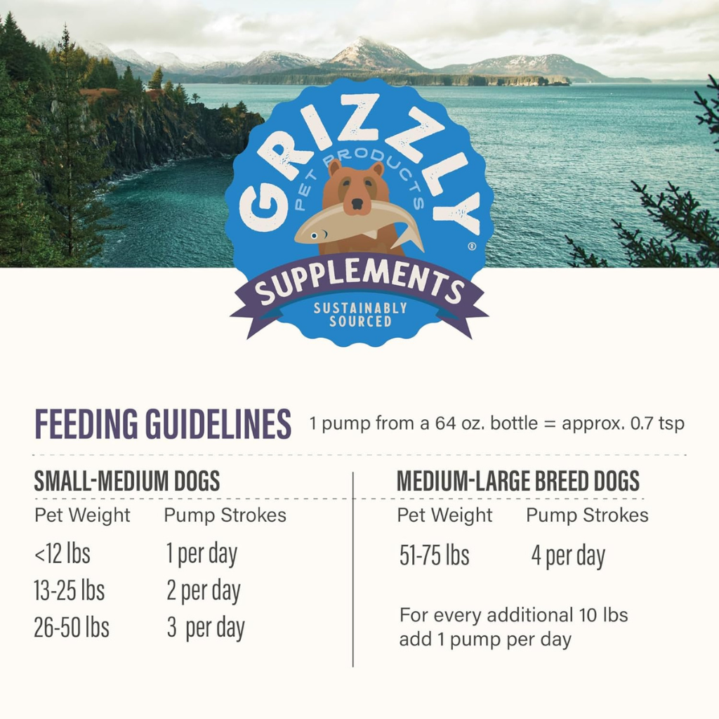 Grizzly Senior Supplement for Dogs & Cats 7+ Years .
