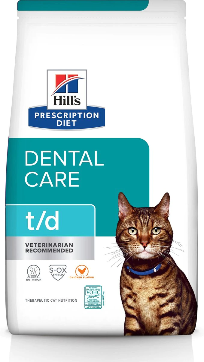 Hill's Prescription Diet t/d Dental Care Chicken Flavor Dry Cat Food