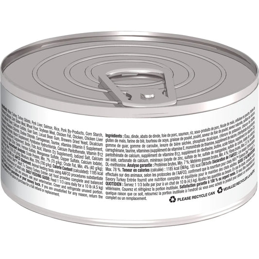 Hill's Science Diet Senior 7+ Canned Cat Food, Savory Turkey Entrée, 2.9 oz, 24 Pack wet cat food